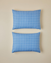 Plaid Zone Pamuklu 2'li Yastık Kılıfı 50x70 cm Mavi