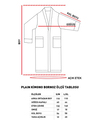 Plain %100 Pamuklu Erkek Bornoz İndigo