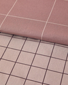 Plain Check Kolay Ütülenir Tek Kişilik Nevresim Seti 160x220 cm Açık Mürdüm