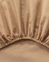 Plain Pamuk Çift Kişilik Nevresim Takımı 200x220 cm Bej - Kahve