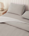 Plain Pamuk Çift Kişilik Nevresim Takımı 200x220 cm Taş Rengi-Ekru