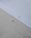 Plain Pamuk Çift Kişilik Nevresim Takımı 200x220 cm Mavi - Gri