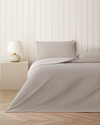 Plain Pamuk Çift Kişilik Nevresim Takımı 200x220 cm Taş Rengi-Ekru