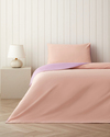 Plain Pamuk Tek Kişilik Nevresim Takımı 160x220 cm Toz Pembe-Leylak