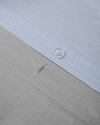 Plain Pamuk Tek Kişilik Nevresim Takımı 160x220 cm Mavi - Gri