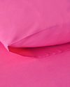 Plain Tek Kişilik Lastikli Çarşaf Takımı Koyu Pembe