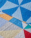 Playful Triangles Çok Amaçlı Tek Kişilik Yatak Örtüsü Takımı 160x220 cm Yeşil