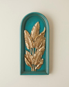 Polina Polyresin Duvar Aksesuarı 15x3x32,5 cm Yeşil-Gold
