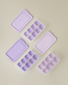 Posuda Plastik 3’lü Buz Kalıbı Mutfak Gereci 7x12,5x3,5 cm Lila