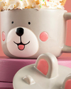 Pretty Rabbit Dolomite Kapaklı Kupa 340 ml Gri