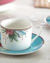 Protea New Bone China 4 Parça 2 Kişilik Kahve Fincan Takımı Mavi