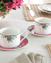 Protea New Bone China 4 Parça 2 Kişilik Çay Fincanı Takımı Pembe