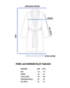 Pure Lace Pamuk Bornoz Beyaz