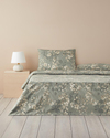 Pure Magnolia Kolay Ütülenir Tek Kişilik Nevresim Takımı 160x220 cm Yeşil