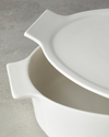Pure New Bone Oval Fırın Tenceresi 29x19x7,5 cm Beyaz