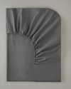 Pure Pamuk Tek Kişilik Lastikli Çarşaf 100x200 cm Antrasit