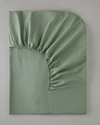 Pure Pamuklu Çift Kişilik Lastikli Çarşaf 160x200 cm Çağla Yeşili