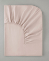 Pure Pamuklu Çift Kişilik Lastikli Çarşaf 160x200 cm Toz Pembe