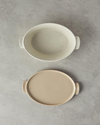 Pure Stoneware Oval Fırın Tenceresi 28x17,8x8 cm Krem