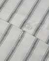 Pure Stripe İpliği Boyalı King Size Nevresim Takımı 240x220 cm Yeşil