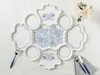 Puzzle New Bone China 4 Kişilik Sofra Seti 9 Parça Lacivert