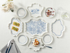 Puzzle New Bone China 4 Kişilik Sofra Seti 9 Parça Lacivert