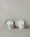 Rabecca New Bone China 4 Parça 2 Kişilik Kahve Fincan Takımı Yeşil