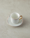 Rabecca New Bone China 4 Parça 2 Kişilik Kahve Fincan Takımı Yeşil
