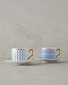 Rabecca New Bone China Kahve Fincan Takımı 4 Parça 2 Kişilik Lacivert