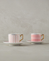 Rabecca New Bone China Kahve Fincan Takımı 4 Parça 2 Kişilik Kırmızı