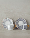 Rabecca New Bone China Kahve Fincan Takımı 4 Parça 2 Kişilik Siyah