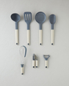 Rachelle Plastik Servis Kaşığı 32 x 6,9 cm Krem-Gri