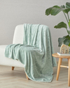 Ramona Jakarlı Supersoft Tv Battaniye 120x160 cm Adaçayı Yeşili