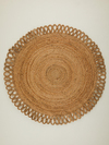 Rasa Dekoratif Jüt Kilim Naturel