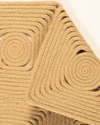 Rectangular Dekoratif Jüt Kilim Naturel