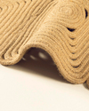 Rectangular Dekoratif Jüt Kilim Naturel
