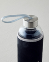 Refresh Bottle Cam Kılıflı Şişe 600 ml Siyah