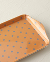 Retro Fleur Melamin Tepsi 23x14 cm Sarı