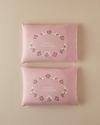 Retro Flower Pamuklu 2'li Yastık Kılıfı 50x70 cm Pembe