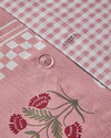 Retro Flower Pamuklu Tek Kişilik Nevresim Seti Pembe