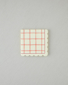 Retro Gingham Kağıt 20'li Kağıt Peçete 33x33 cm Krem