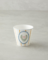 Retro Grids New Bone China Bardak 230 ml Beyaz - Mavi