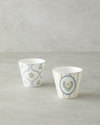 Retro Grids New Bone China Bardak 230 ml Beyaz - Mavi