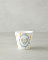Retro Grids New Bone China Bardak 230 ml Beyaz - Mavi