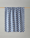 Retro Plaid Akrilik Tv Battaniye 130x170 cm Mavi