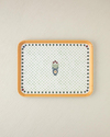 Retro Realm Melamin Tepsi 27x36 cm Sarı
