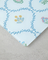 Retro Spring Cam Kesme Tahtası 20x30 cm Beyaz - Mavi