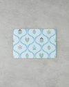 Retro Spring Cam Kesme Tahtası 20x30 cm Beyaz - Mavi