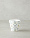 Retro Spring New Bone China Bardak 230 ml Beyaz - Mavi
