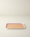 Retro Style Melamin Kaydırmaz Tepsi 20x28,5 cm Pembe